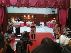 Tolak Cagub : Dihadapan pemimpin redaksi sejumlah media, Tri Rismaharini menolak pencalonan dirinya sebagai calon gubernur dalam pesta demokrasi Pilgub Jawa Timur 2018, Rabu (13/9).