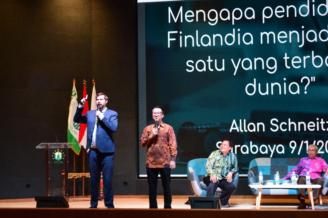 Hadirkan Pakar Pendidikan Finlandia, Unusa Gandeng Next Edu Fasilitasi Guru-Guru Indonesia Pahami Konsep Pendidikan di Finlandia