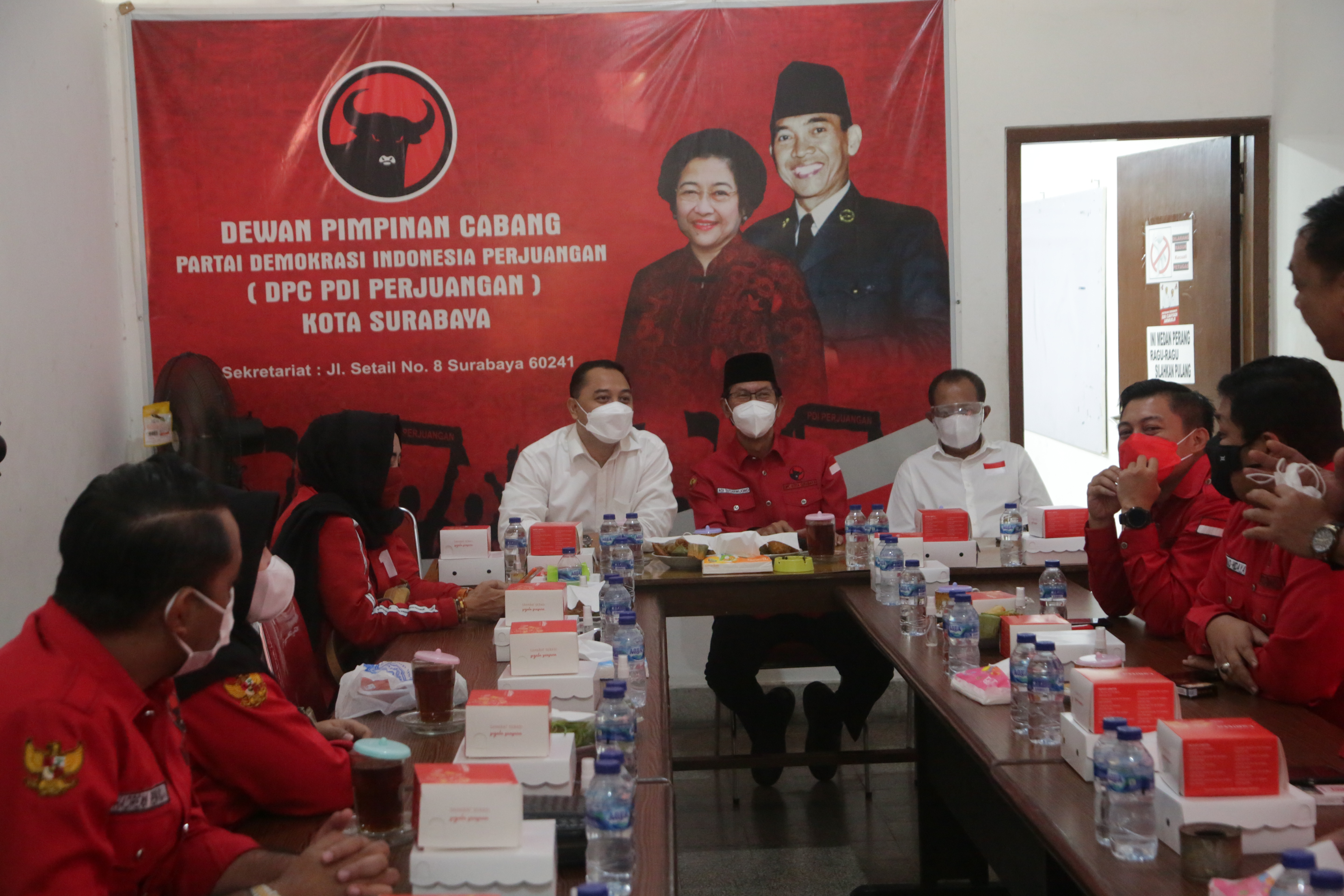 Ajak Sinergi Bangun Surabaya, Wali Kota dan Wakil Wali Kota Sambangi Sejumlah Parpol