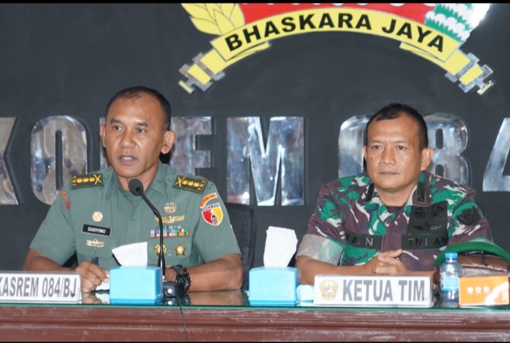 Tim Asistensi Sisfolog TNI AD Kunjungi Korem 084 BJ