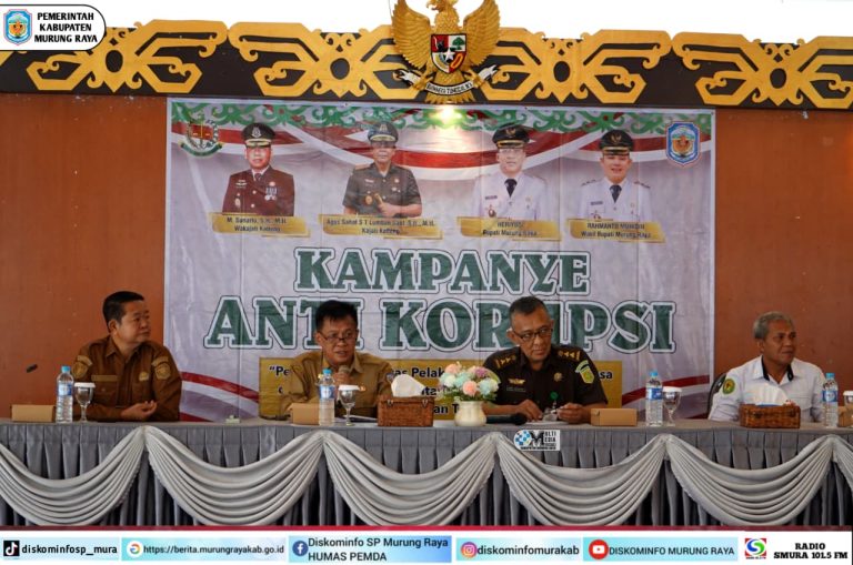 Kampanye Anti Korupsi, Pemkab Mura Dukung Pemerintahan Bersih