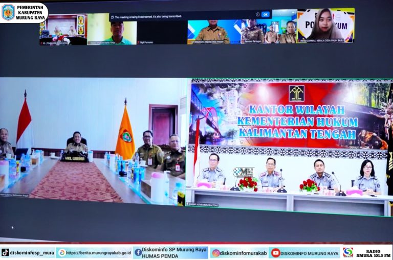 Webinar Pembentukan Posbakum Desa/ Kelurahan Se-Kalteng