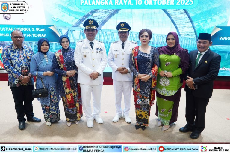 Wabup Mura Hadiri Pelantikan Bupati dan Wakil Bupati Barut