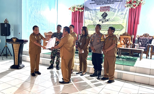 Desa Bungai Jaya Raih Predikat “Istimewa” dalam Penilaian Calon Desa Antikorupsi Kalteng 2025