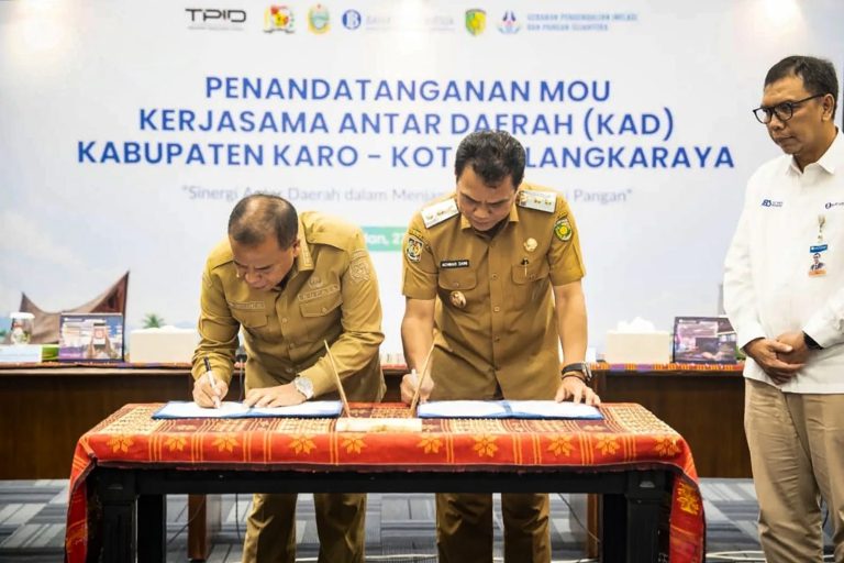Kota Palangka Raya Gandeng Kabupaten Karo Perkuat Distribusi Komoditas Pangan Strategis