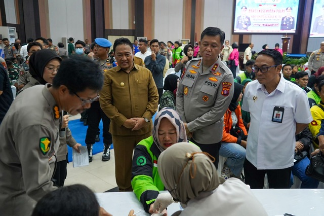 Wakil Gubernur Kalteng Apresiasi Bakti Kesehatan Polda Kalteng dalam rangka Hari Bhayangkara ke-80