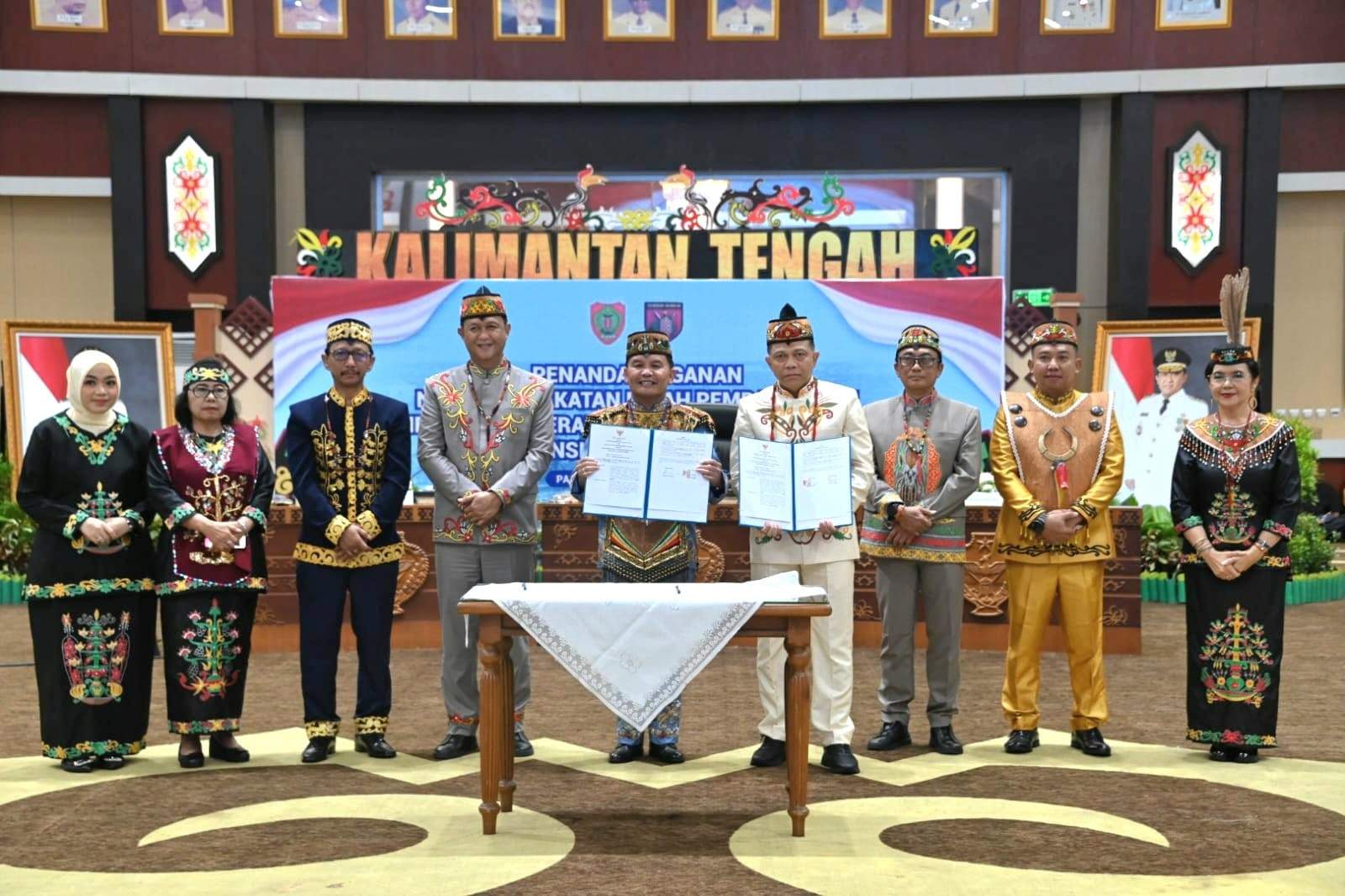 Gubernur Kalteng Hadiri Penandatanganan Nota Kesepakatan Hibah Pembangunan Rindam XXII/Tambun Bungai, Perkuat Keamanan dan SDM Daerah  