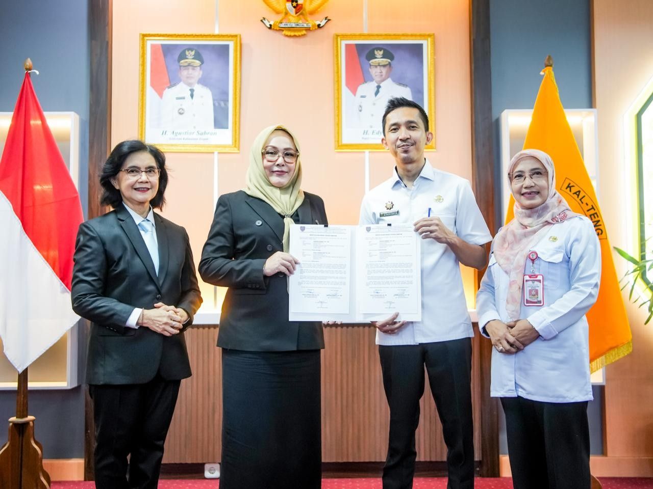 Akselerasi Pelayanan Publik, Pj. Sekda Sahkan Sertijab Kadis DPMPTSP, Dispursip dan Diskominfosantik