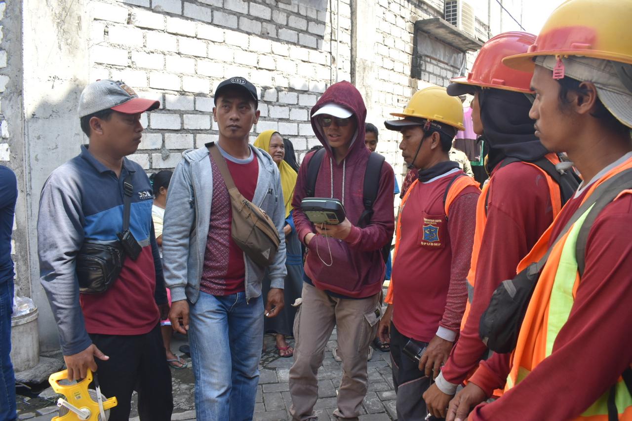 Normalisasi Sungai Kalianak Tahap III Berlanjut, Pemkot Surabaya Tandai 70 Bangunan di Asemrowo