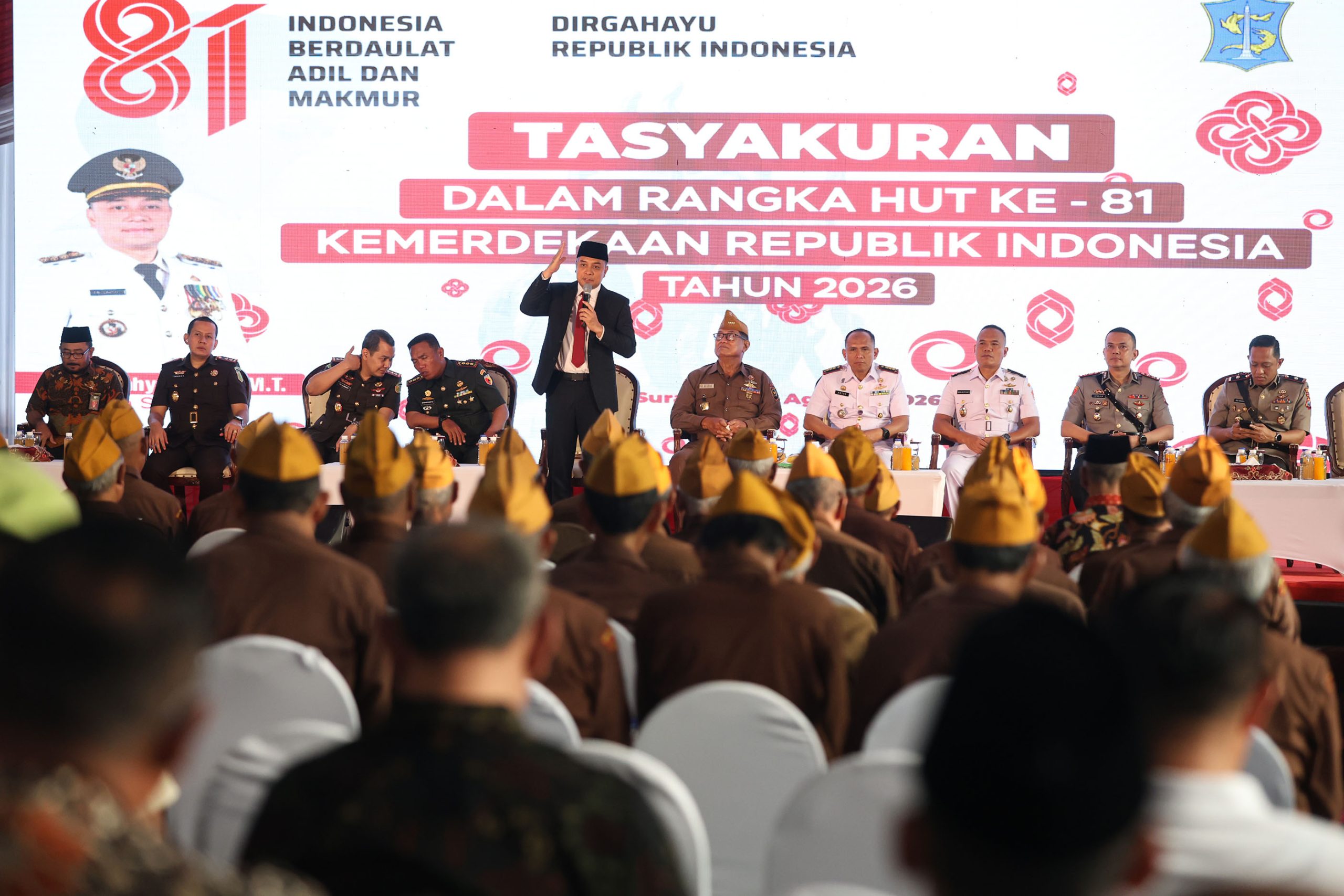 Malam HUT ke-81 RI, Pemkot Surabaya Kenang Perjuangan Veteran dan Perkuat Persatuan
